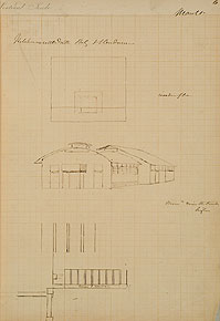 Sketch and plan of Renkioi hospital (University of Bristol)