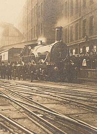 The last GWR broad gauge locomotive running from Paddington to Penzance, 1892 (Private collection)