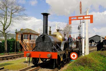 Visitors and locomotives at the Brunel birthday steaming held at Didcot Railway Centre, 9 April