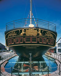 The ss Great Britain's stern by day