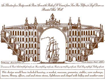 Design for a bridge across the Avon by William Bridges 1793 (University of Bristol)