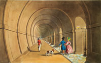 Thames Tunnel aquatint (Elton Collection: Ironbridge Gorge Museum Trust)
