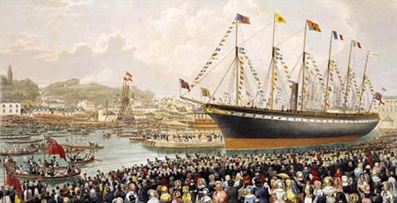 Brunel's ss Great Britain.