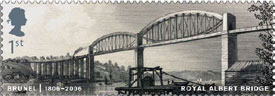 Royal Albert Bridge Brunel stamp