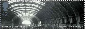 Paddington Station Brunel stamp