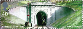 Box Tunnel Brunel stamp