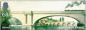 Maidenhead Bridge Brunel stamp